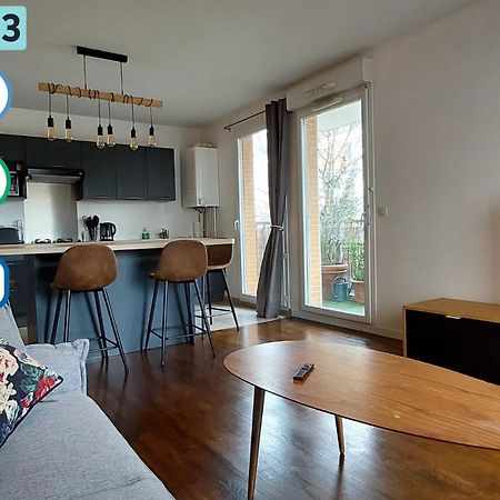 Parking & Balcon * Ideal Jo 2024 * Stade De France 생드니 외부 사진