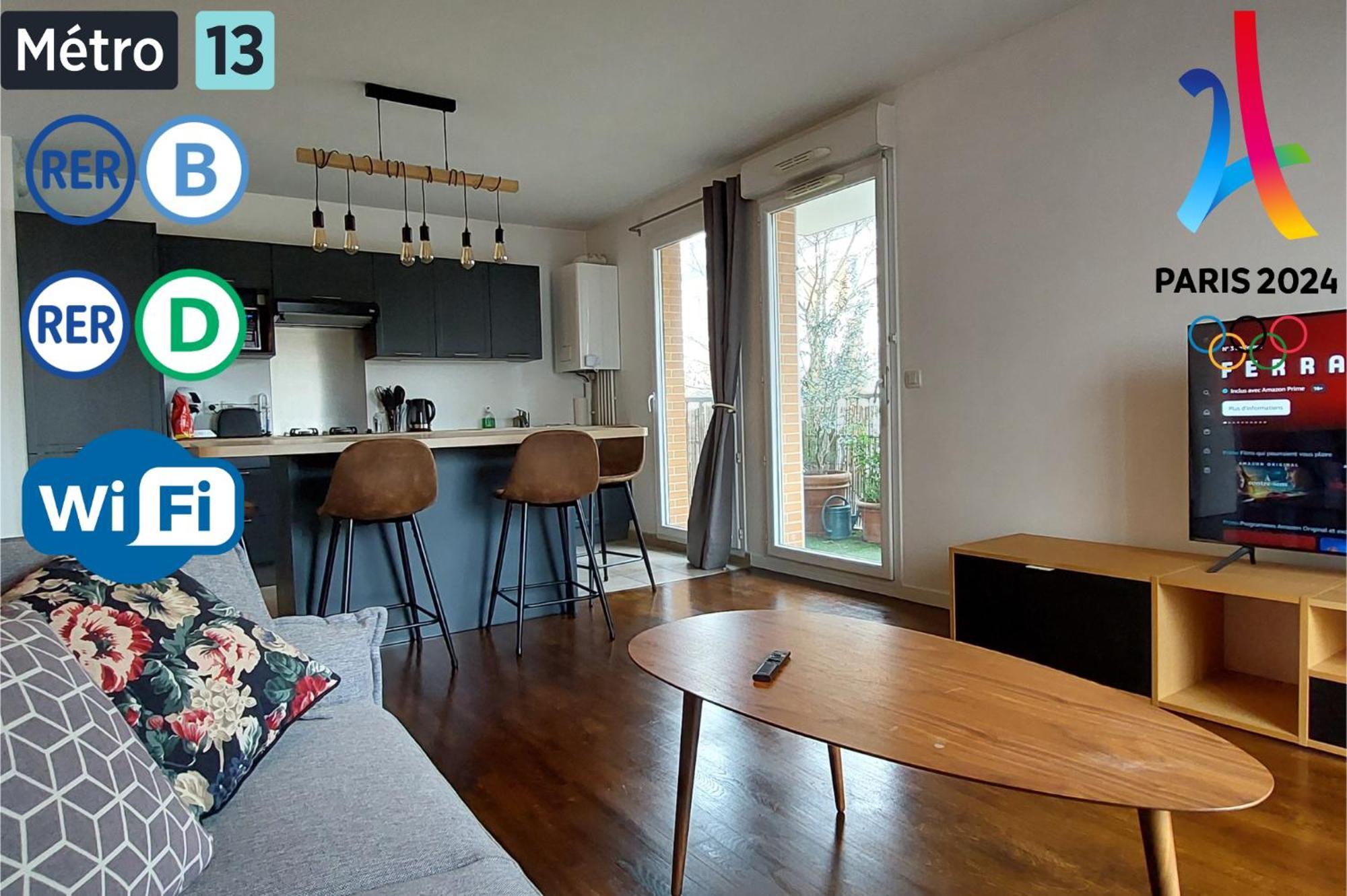 Parking & Balcon * Ideal Jo 2024 * Stade De France 생드니 외부 사진